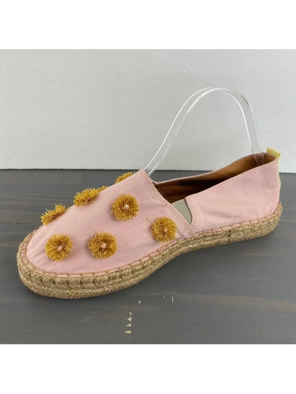 Silvia Cobos Soil Mocasines Slip On Floral Espadrille Flats Women 12 Pink NWOB